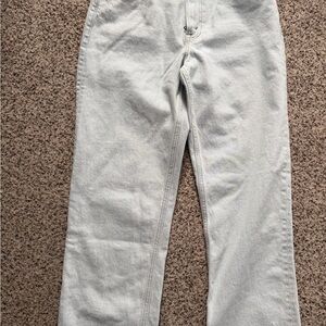 Abercrombie & Fitch Light Gray Flare Jeans
